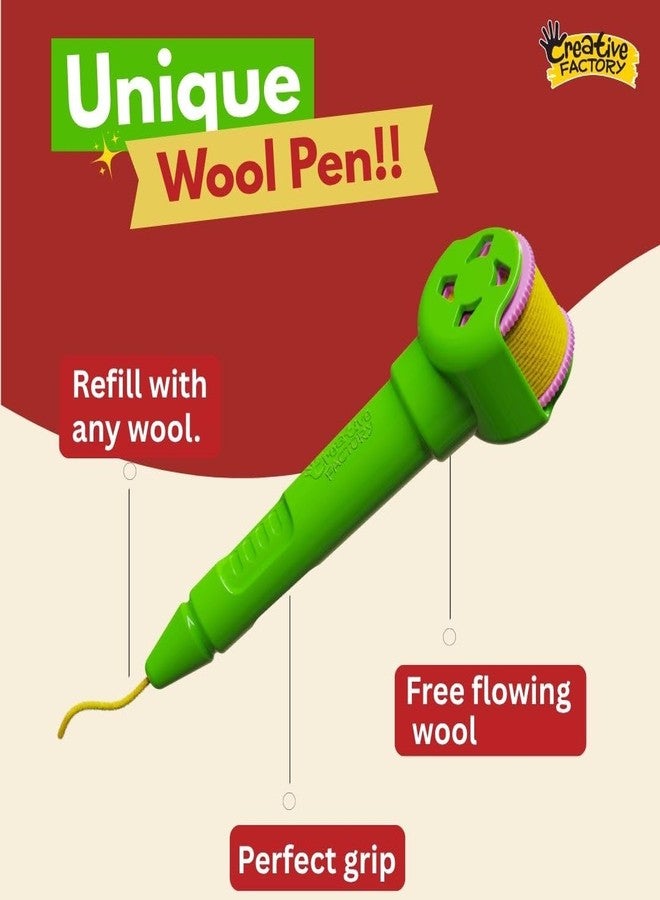 Zephyr Creative Factory Woolcro - Springtime Pals, Art and Craft kit for Girls 5+, Yarn Craft, DIY kit, Travel Toys - Image 4